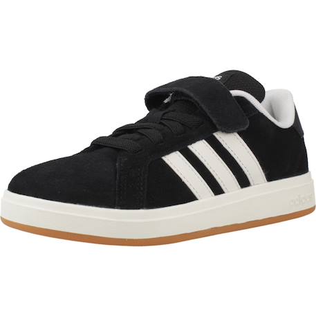 Baskets garçon en cuir à scratch rétro Noir black 4 - vertbaudet enfant 