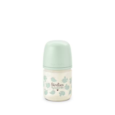 Biberon en verre avec tétine sx pro 120 ml débit xs Beige neutre+Lapin rose+Lapin vert+Oisillons rose+Oisillons vert 16 - vertbaudet enfant 