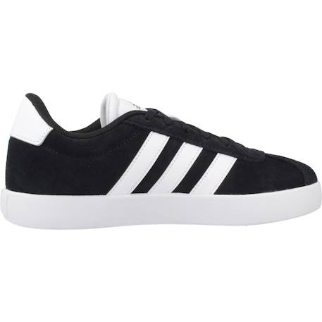 Baskets garçon en cuir à lacets court Noir black 1 - vertbaudet enfant 
