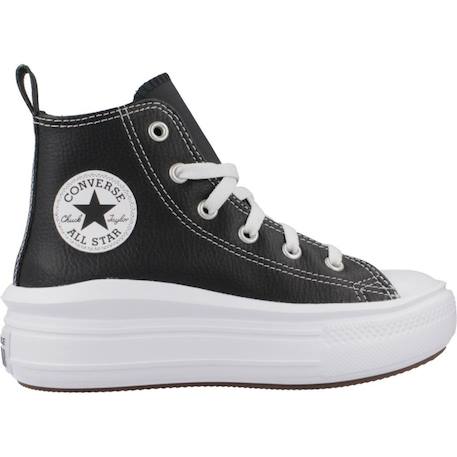 Baskets enfant garçon en cuir Noir+Noir black 7 - vertbaudet enfant 