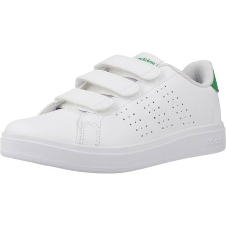 Baskets garçon en textile à scratch classique Blanc white 4 - vertbaudet enfant 