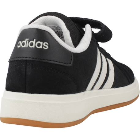 Baskets garçon en cuir à scratch rétro Noir black 3 - vertbaudet enfant 