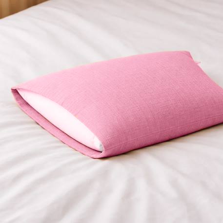 Taie d'oreiller en coton bio Blanc+Fraise+Honey+Rose+Vert+Vichy 21 - vertbaudet enfant 