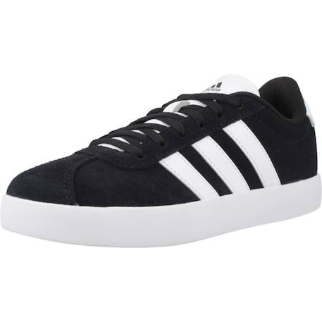 Baskets garçon en cuir à lacets court Noir black 4 - vertbaudet enfant 