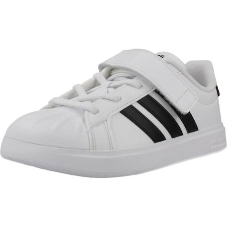 Baskets garçon en textile à lacets urbain Blanc white 4 - vertbaudet enfant 
