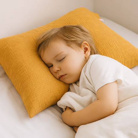 Taie d'oreiller en coton bio Blanc+Fraise+Honey+Rose+Vert+Vichy 14 - vertbaudet enfant 