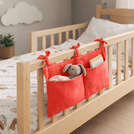 Range doudou en coton bio vichy Blanc+Fraise+Honey+Rose+Vichy 8 - vertbaudet enfant 