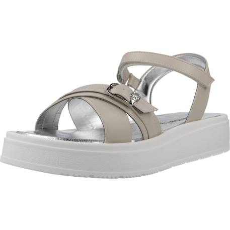 Sandales fille été confortable Beige beige+Blanc white+Noir black 4 - vertbaudet enfant 