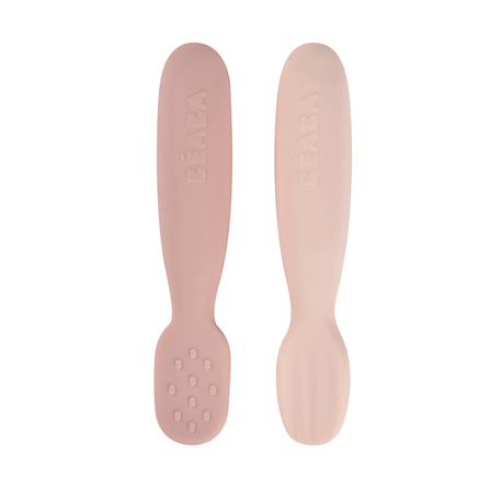 Lot de 2 pré-cuillères silicone 4 mois+ Barbe à papa 1 - vertbaudet enfant 