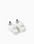 Baskets en similicuir Blanc 1 - vertbaudet enfant 