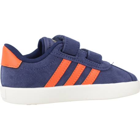 Baskets garçon en cuir à scratch court Bleu blue 1 - vertbaudet enfant 