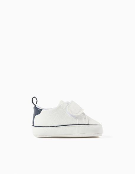 Baskets en similicuir Blanc 2 - vertbaudet enfant 