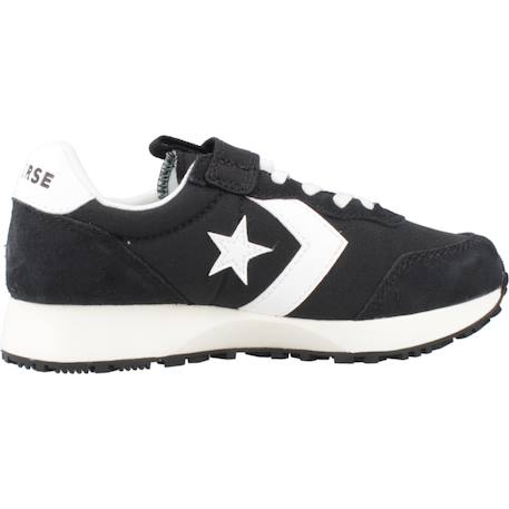 Baskets enfant garçon en cuir Noir black 1 - vertbaudet enfant 