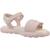 Sandales fille modèle j sandal puffypop gi Beige+Rose 11 - vertbaudet enfant 