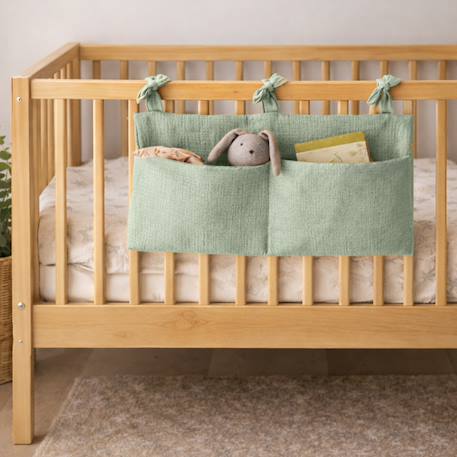 Range doudou en coton bio vichy Blanc+Fraise+Honey+Rose+Vert+Vichy 27 - vertbaudet enfant 