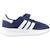 Basket garçon en textile style vintage lacets Bleu blue 1 - vertbaudet enfant 