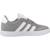 Baskets garçon en cuir à lacets court Gris grey 1 - vertbaudet enfant 