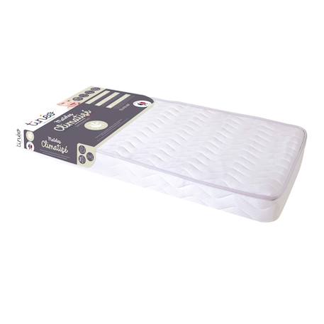 Matelas bébé climatisé sans traitement - 2 faces ete/hiver Blanc 4 - vertbaudet enfant 
