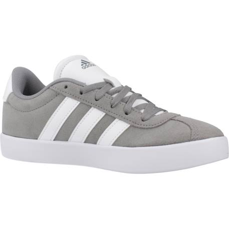 Baskets garçon en cuir à lacets court Gris grey 5 - vertbaudet enfant 