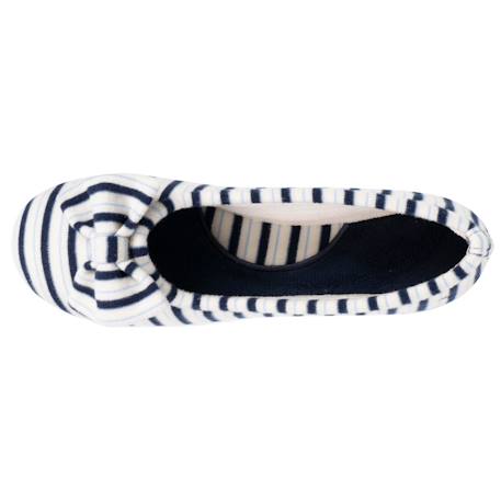 Chaussons ballerines souples, ultra confortables et légers, confort technologie everywear Bleu canardfleurs+Bleu marine+Grisirisé+Rayuresbleues+Sauge+Sauge noeud irisé 21 - vertbaudet enfant 