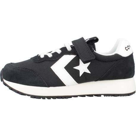 Baskets enfant garçon en cuir Noir black 2 - vertbaudet enfant 