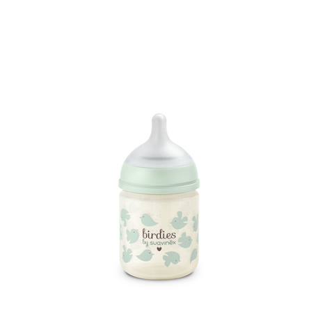 Biberon en verre avec tétine sx pro 120 ml débit xs Beige neutre+Lapin rose+Lapin vert+Oisillons rose+Oisillons vert 17 - vertbaudet enfant 