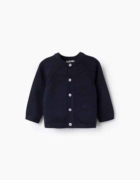 Bébé-Pull, gilet, sweat-Gilet en maille en coton