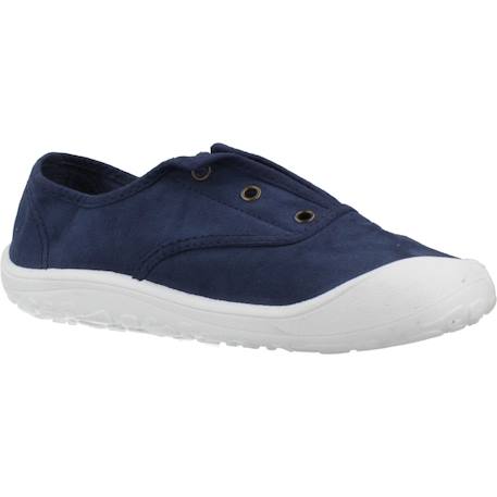 Basket garçon modèle bosco barefoot Beige beige+Blanc blanco+Bleu marino 17 - vertbaudet enfant 