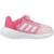 Baskets fille en textile à scratch running Rose pink 1 - vertbaudet enfant 