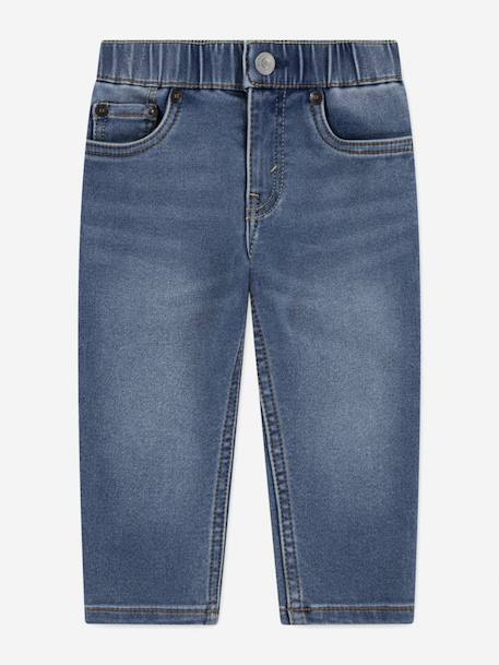 Jean slim dobby pull on Bleu 1 - vertbaudet enfant 