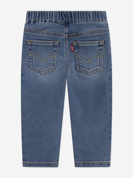Jean slim dobby pull on Bleu 2 - vertbaudet enfant 