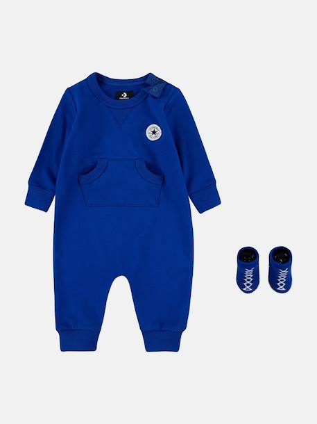 Combinaison 2 pièces Bleu+Noir+Rouge 1 - vertbaudet enfant 