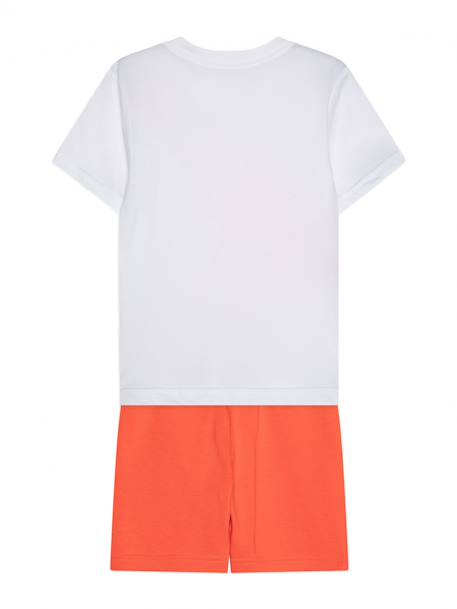 Ensemble 2 pièces Bleu+Orange / blanc 4 - vertbaudet enfant 