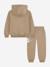 Ensemble deux pièces pour bébé sweat à capuche et pantalon confortable Marron clair+Noir / doré+Vert foncé 2 - vertbaudet enfant 
