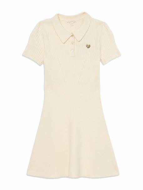 Robe core junior dress Crème 1 - vertbaudet enfant 