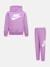 Ensemble 2 pièces Rose clair+Rose clair / blanc 1 - vertbaudet enfant 