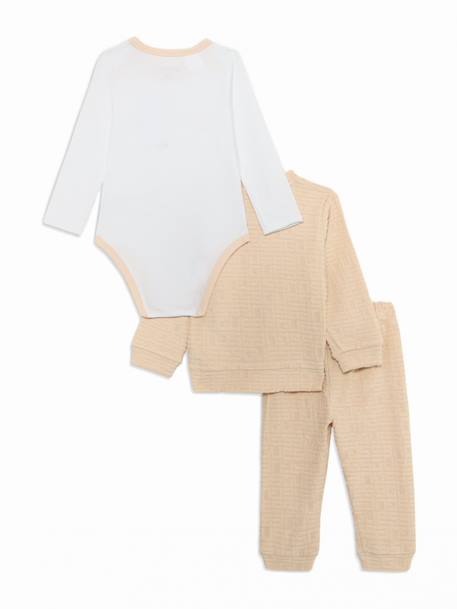 Ensemble 3 pièces Orange clair 2 - vertbaudet enfant 