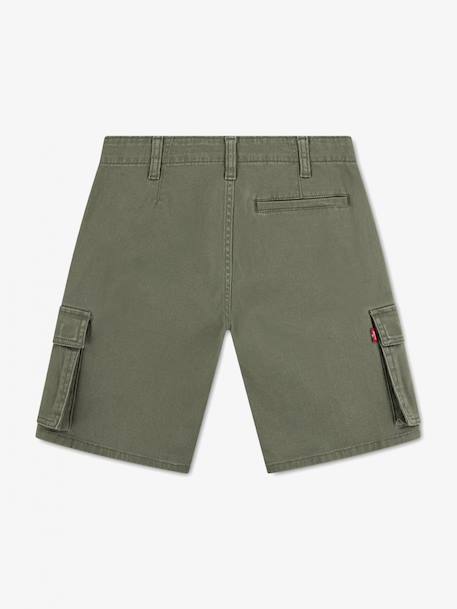 Short cargo Jet black+Noir+Vert profond 12 - vertbaudet enfant 