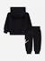 Ensemble deux pièces pour bébé sweat à capuche et pantalon confortable Marron clair+Noir / doré+Vert foncé 6 - vertbaudet enfant 