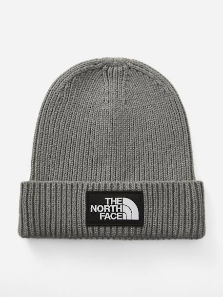 Bonnet à revers Gris moyen+Noir 1 - vertbaudet enfant 