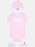 Bodies logotypé Rose / blanc 1 - vertbaudet enfant 