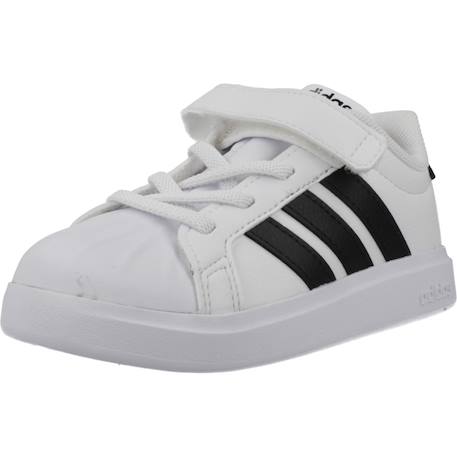 Baskets garçon en textile urbain Blanc white 4 - vertbaudet enfant 