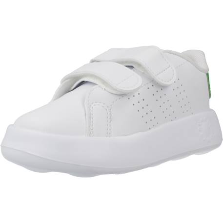 Baskets garçon en textile à scratch classique Blanc white 4 - vertbaudet enfant 