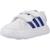 Baskets garçon en textile à scratch classique Blanc white 4 - vertbaudet enfant 
