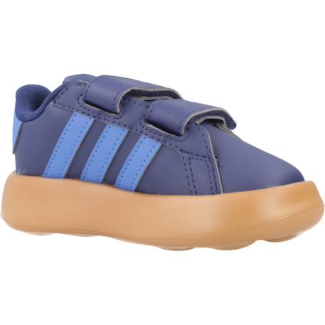 Basket bébé garçon en textile velcro classiqu Bleu blue 5 - vertbaudet enfant 