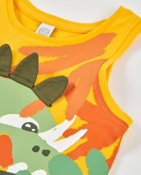 Débardeur en maille pour garçon Jaune 5 - vertbaudet enfant 