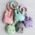 Anneau de dentition avec peluche animal Gris 4 - vertbaudet enfant 