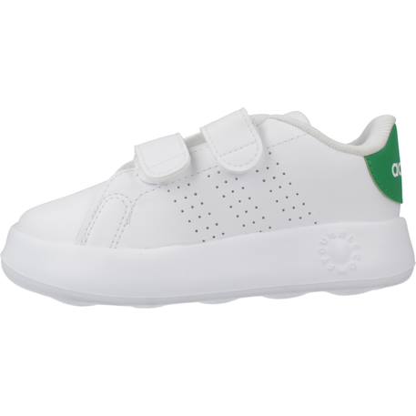 Baskets garçon en textile à scratch classique Blanc white 2 - vertbaudet enfant 