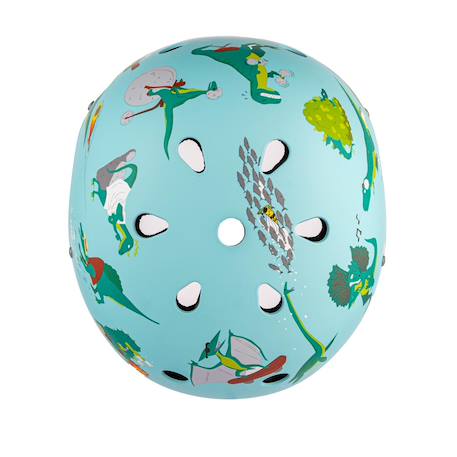 Casque velo et trottinette enfant lids dino Bleu/vert 6 - vertbaudet enfant 