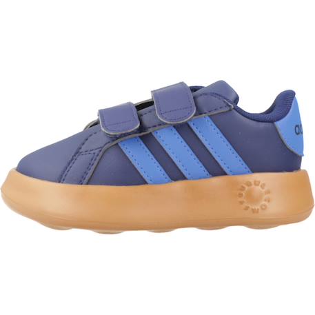Basket bébé garçon en textile velcro classiqu Bleu blue 2 - vertbaudet enfant 